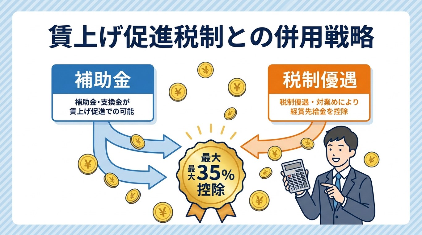 賃上げ促進税制（所得拡大促進税制）の仕組みと補助金・助成金との併用メリット